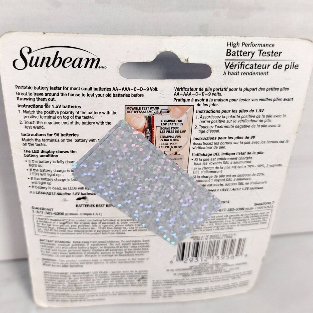 Sunbeam High Performance Battery Tester - Picture 5 of 5